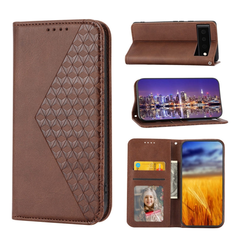 Cubic Grid Calf Texture Magnetic Closure Leather Phone Case, For Nothing Phone 1, For Xiaomi Redmi Note 11S 5G, For Xiaomi Redmi Note 11S Global, For Xiaomi Redmi Note 11 Pro 4G, For Xiaomi Redmi 10C 4G, For Xiaomi Redmi 10A, For Xiaomi Redmi Note 11 P...
