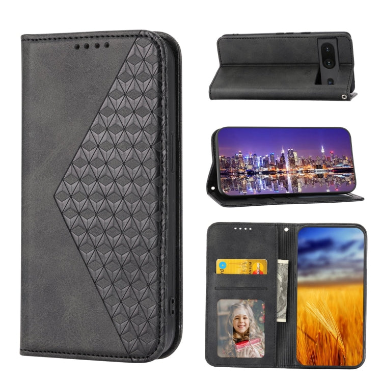 Cubic Grid Calf Texture Magnetic Closure Leather Phone Case, For Nothing Phone 1, For Xiaomi Redmi Note 11S 5G, For Xiaomi Redmi Note 11S Global, For Xiaomi Redmi Note 11 Pro 4G, For Xiaomi Redmi 10C 4G, For Xiaomi Redmi 10A, For Xiaomi Redmi Note 11 P...