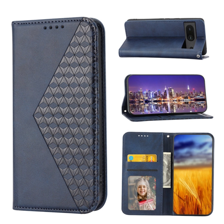 Cubic Grid Calf Texture Magnetic Closure Leather Phone Case, For Nothing Phone 1, For Xiaomi Redmi Note 11S 5G, For Xiaomi Redmi Note 11S Global, For Xiaomi Redmi Note 11 Pro 4G, For Xiaomi Redmi 10C 4G, For Xiaomi Redmi 10A, For Xiaomi Redmi Note 11 P...