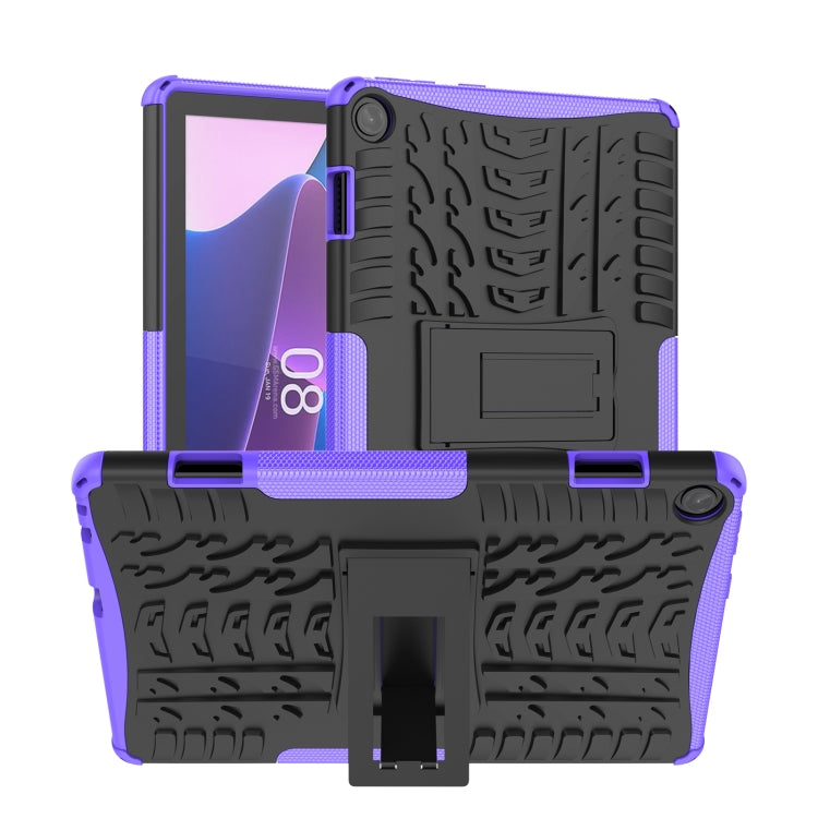 Tire Texture TPU + PC Tablet Case with Holder, For Lenovo Tab M10 3rd Gen