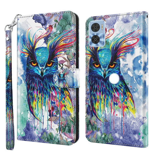 3D Painting Pattern TPU + PU Phone Case, For Motorola Moto E22 / Moto E22i, For Realme GT2 Pro, For Realme GT2 / GT Neo2 / GT Neo 3T, For Honor 50