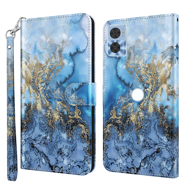 3D Painting Pattern TPU + PU Phone Case, For Motorola Moto E22 / Moto E22i, For Realme GT2 Pro, For Realme GT2 / GT Neo2 / GT Neo 3T, For Honor 50