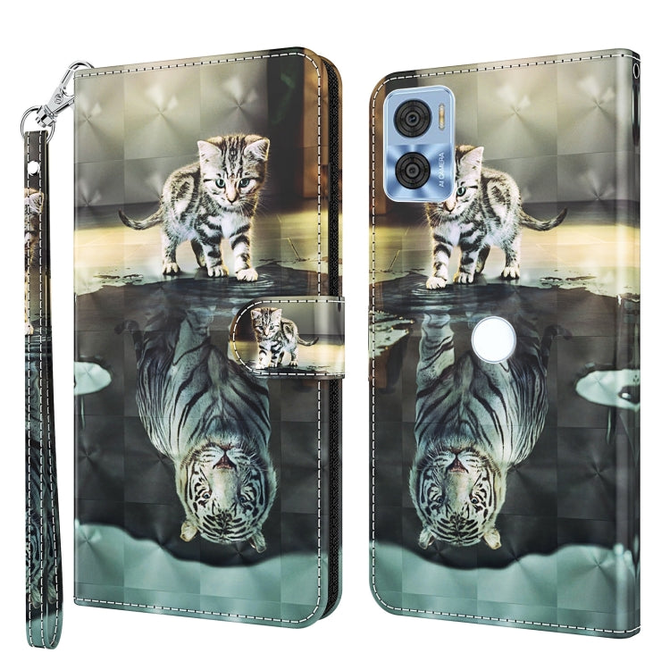 3D Painting Pattern TPU + PU Phone Case, For Motorola Moto E22 / Moto E22i, For Realme GT2 Pro, For Realme GT2 / GT Neo2 / GT Neo 3T, For Honor 50