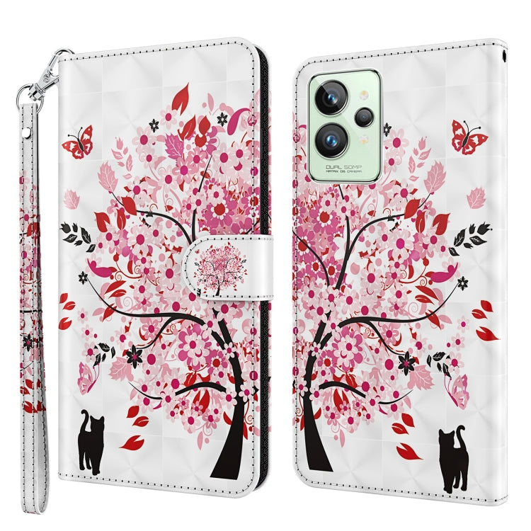 3D Painting Pattern TPU + PU Phone Case, For Motorola Moto E22 / Moto E22i, For Realme GT2 Pro, For Realme GT2 / GT Neo2 / GT Neo 3T, For Honor 50