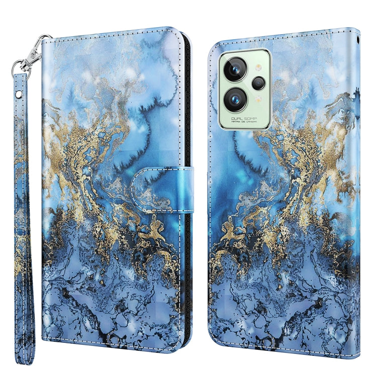 3D Painting Pattern TPU + PU Phone Case, For Motorola Moto E22 / Moto E22i, For Realme GT2 Pro, For Realme GT2 / GT Neo2 / GT Neo 3T, For Honor 50