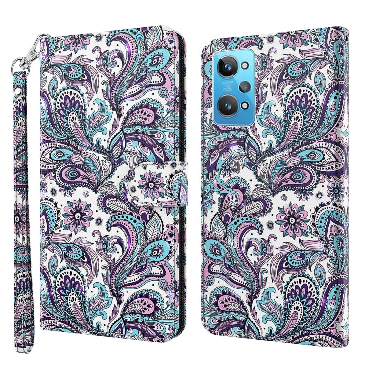 3D Painting Pattern TPU + PU Phone Case, For Motorola Moto E22 / Moto E22i, For Realme GT2 Pro, For Realme GT2 / GT Neo2 / GT Neo 3T, For Honor 50