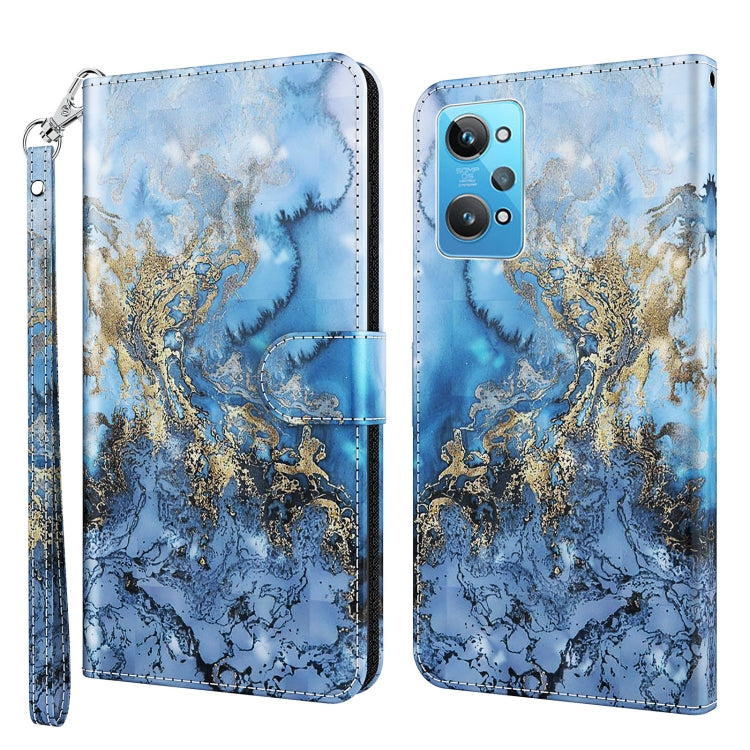 3D Painting Pattern TPU + PU Phone Case, For Motorola Moto E22 / Moto E22i, For Realme GT2 Pro, For Realme GT2 / GT Neo2 / GT Neo 3T, For Honor 50