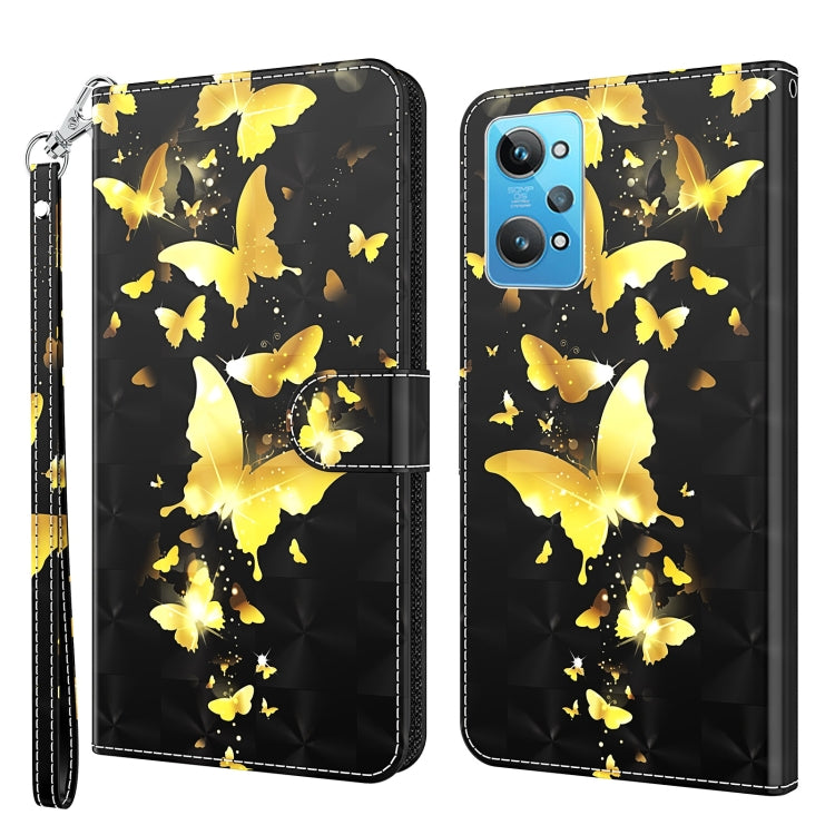 3D Painting Pattern TPU + PU Phone Case, For Motorola Moto E22 / Moto E22i, For Realme GT2 Pro, For Realme GT2 / GT Neo2 / GT Neo 3T, For Honor 50