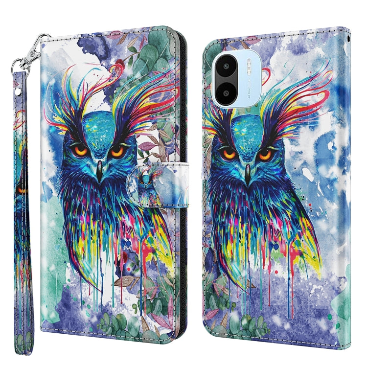 3D Painting Pattern TPU + PU Phone Case, For Honor X8 4G, For Samsung Galaxy A23E, For Xiaomi Redmi A1 2022, For Samsung Galaxy A04S / A13 / A13 5G