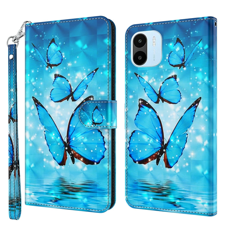 3D Painting Pattern TPU + PU Phone Case, For Honor X8 4G, For Samsung Galaxy A23E, For Xiaomi Redmi A1 2022, For Samsung Galaxy A04S / A13 / A13 5G