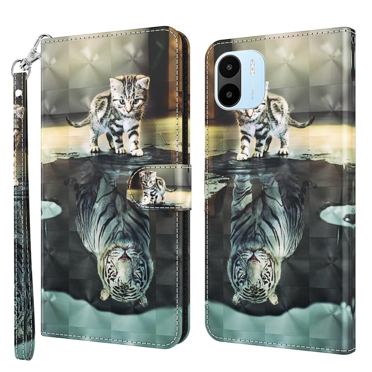 3D Painting Pattern TPU + PU Phone Case, For Honor X8 4G, For Samsung Galaxy A23E, For Xiaomi Redmi A1 2022, For Samsung Galaxy A04S / A13 / A13 5G