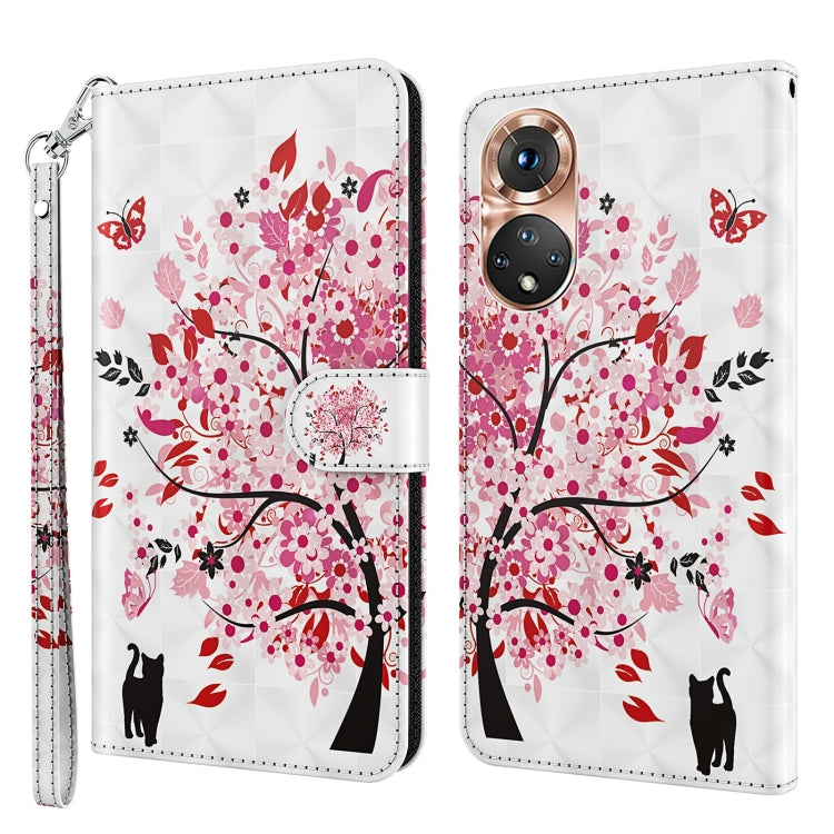 3D Painting Pattern TPU + PU Phone Case, For Motorola Moto E22 / Moto E22i, For Realme GT2 Pro, For Realme GT2 / GT Neo2 / GT Neo 3T, For Honor 50