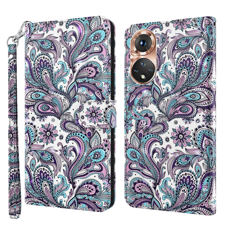 3D Painting Pattern TPU + PU Phone Case, For Motorola Moto E22 / Moto E22i, For Realme GT2 Pro, For Realme GT2 / GT Neo2 / GT Neo 3T, For Honor 50