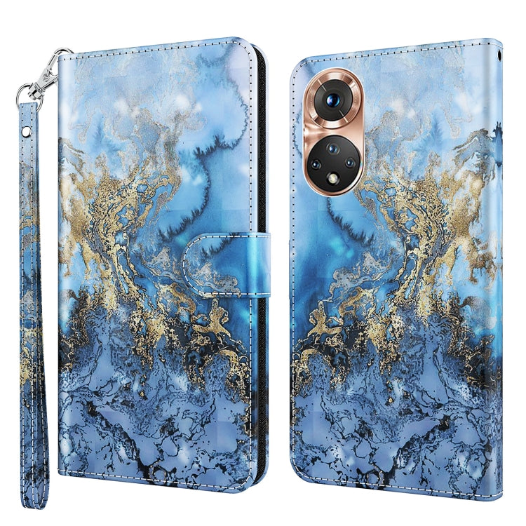 3D Painting Pattern TPU + PU Phone Case, For Motorola Moto E22 / Moto E22i, For Realme GT2 Pro, For Realme GT2 / GT Neo2 / GT Neo 3T, For Honor 50