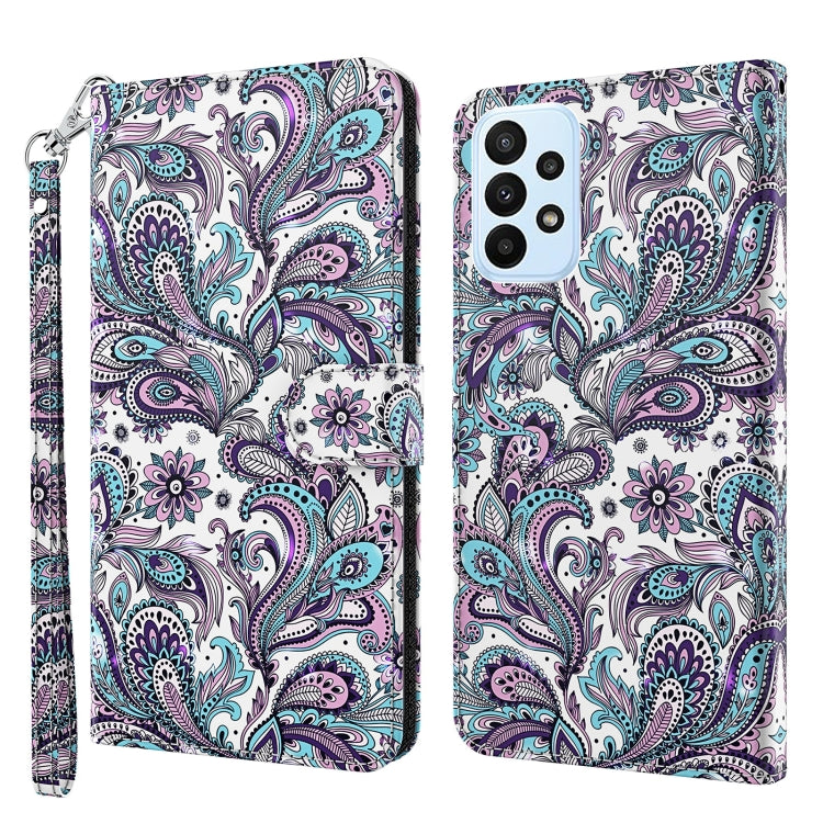 3D Painting Pattern TPU + PU Phone Case, For Honor X8 4G, For Samsung Galaxy A23E, For Xiaomi Redmi A1 2022, For Samsung Galaxy A04S / A13 / A13 5G