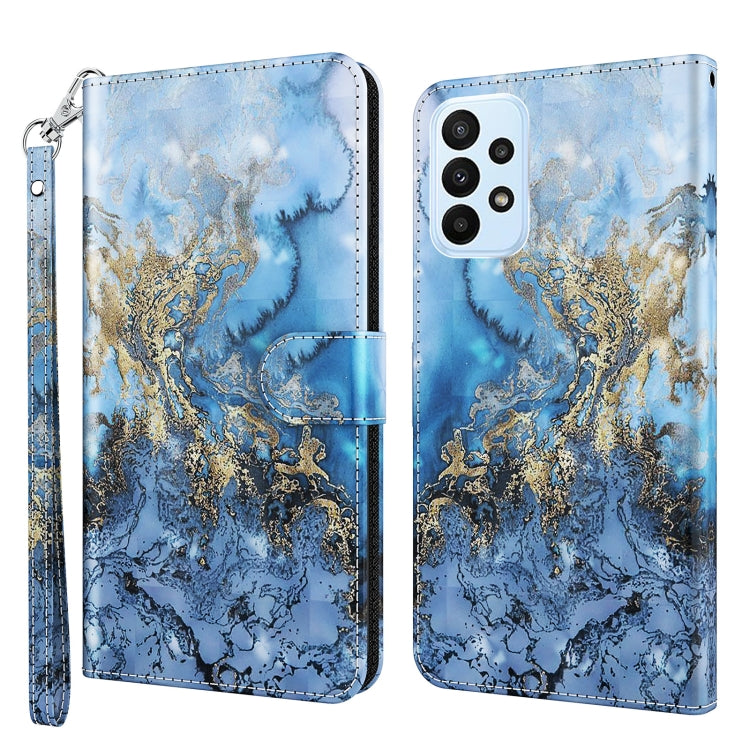 3D Painting Pattern TPU + PU Phone Case, For Honor X8 4G, For Samsung Galaxy A23E, For Xiaomi Redmi A1 2022, For Samsung Galaxy A04S / A13 / A13 5G