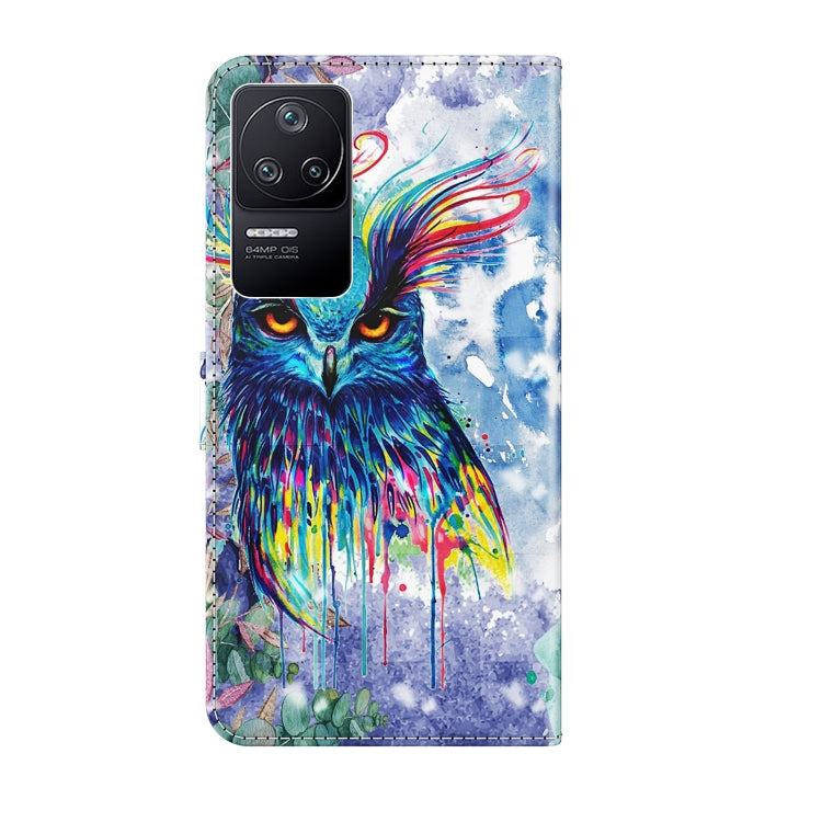 3D Painting Pattern TPU + PU Phone Case, For Xiaomi Poco F4, For Xiaomi Poco F4 GT, For Xiaomi Poco M5, For Xiaomi Poco M5S/Redmi Note 10/Note 10S