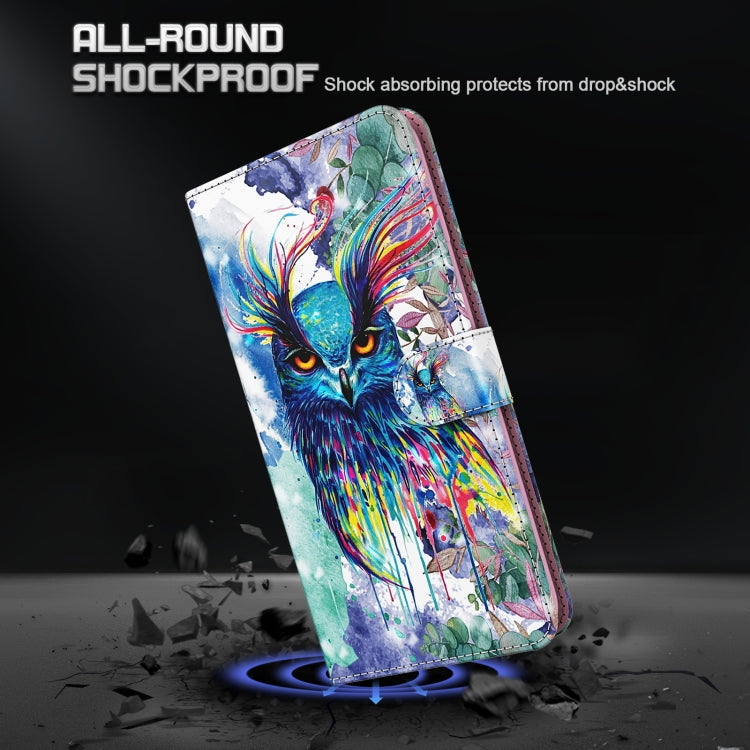 3D Painting Pattern TPU + PU Phone Case, For Xiaomi Poco F4, For Xiaomi Poco F4 GT, For Xiaomi Poco M5, For Xiaomi Poco M5S/Redmi Note 10/Note 10S