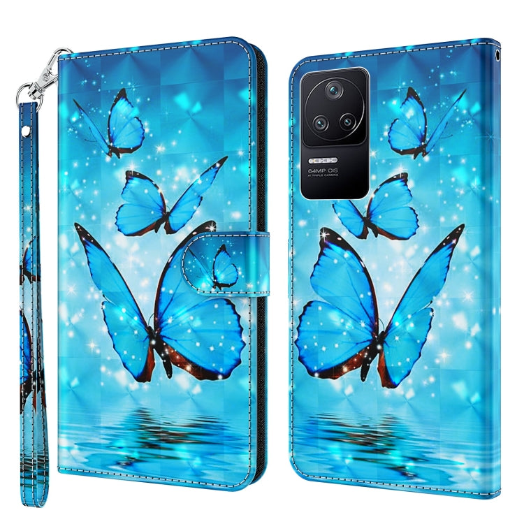 3D Painting Pattern TPU + PU Phone Case, For Xiaomi Poco F4, For Xiaomi Poco F4 GT, For Xiaomi Poco M5, For Xiaomi Poco M5S/Redmi Note 10/Note 10S