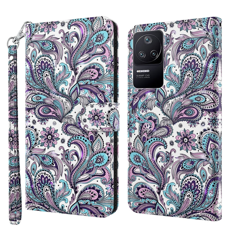 3D Painting Pattern TPU + PU Phone Case, For Xiaomi Poco F4, For Xiaomi Poco F4 GT, For Xiaomi Poco M5, For Xiaomi Poco M5S/Redmi Note 10/Note 10S