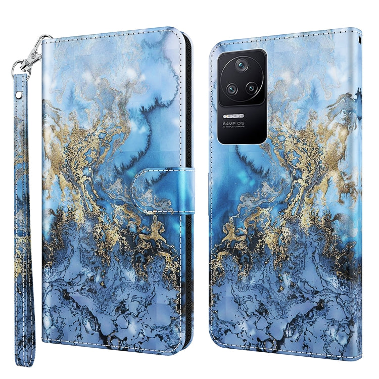 3D Painting Pattern TPU + PU Phone Case, For Xiaomi Poco F4, For Xiaomi Poco F4 GT, For Xiaomi Poco M5, For Xiaomi Poco M5S/Redmi Note 10/Note 10S
