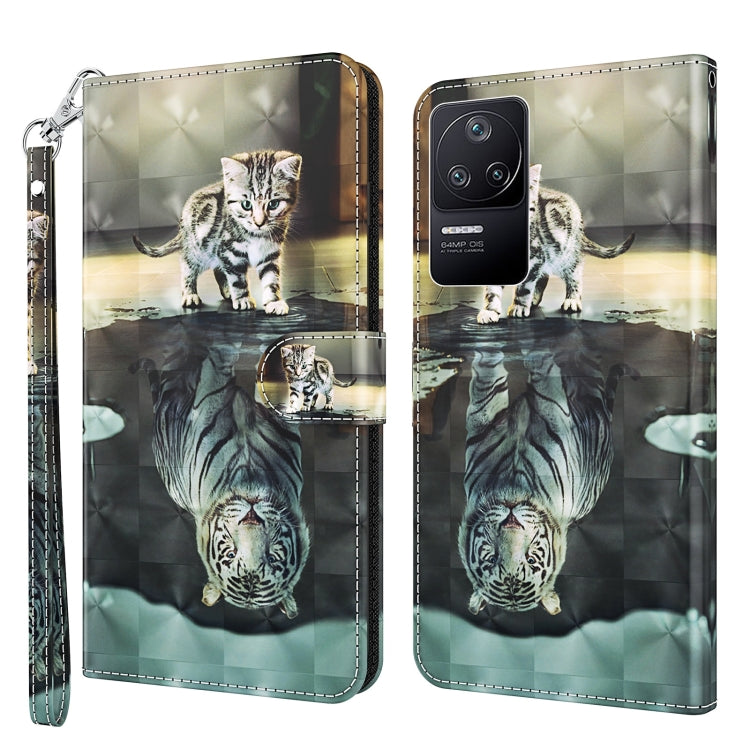 3D Painting Pattern TPU + PU Phone Case, For Xiaomi Poco F4, For Xiaomi Poco F4 GT, For Xiaomi Poco M5, For Xiaomi Poco M5S/Redmi Note 10/Note 10S