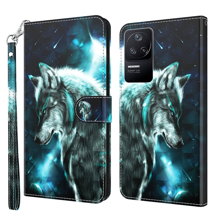 3D Painting Pattern TPU + PU Phone Case, For Xiaomi Poco F4, For Xiaomi Poco F4 GT, For Xiaomi Poco M5, For Xiaomi Poco M5S/Redmi Note 10/Note 10S