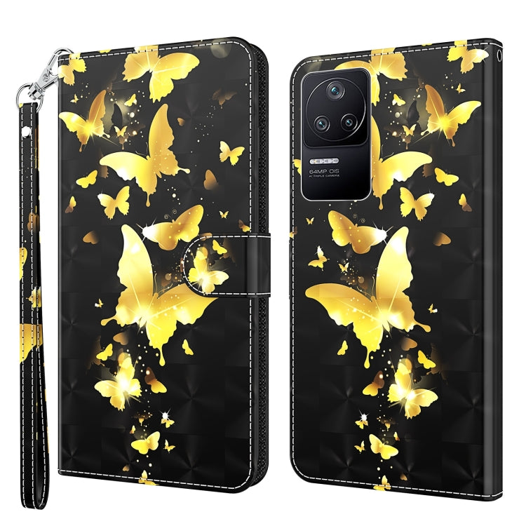 3D Painting Pattern TPU + PU Phone Case, For Xiaomi Poco F4, For Xiaomi Poco F4 GT, For Xiaomi Poco M5, For Xiaomi Poco M5S/Redmi Note 10/Note 10S