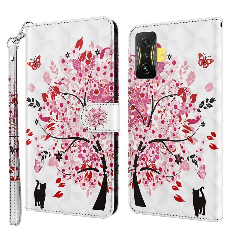 3D Painting Pattern TPU + PU Phone Case, For Xiaomi Poco F4, For Xiaomi Poco F4 GT, For Xiaomi Poco M5, For Xiaomi Poco M5S/Redmi Note 10/Note 10S