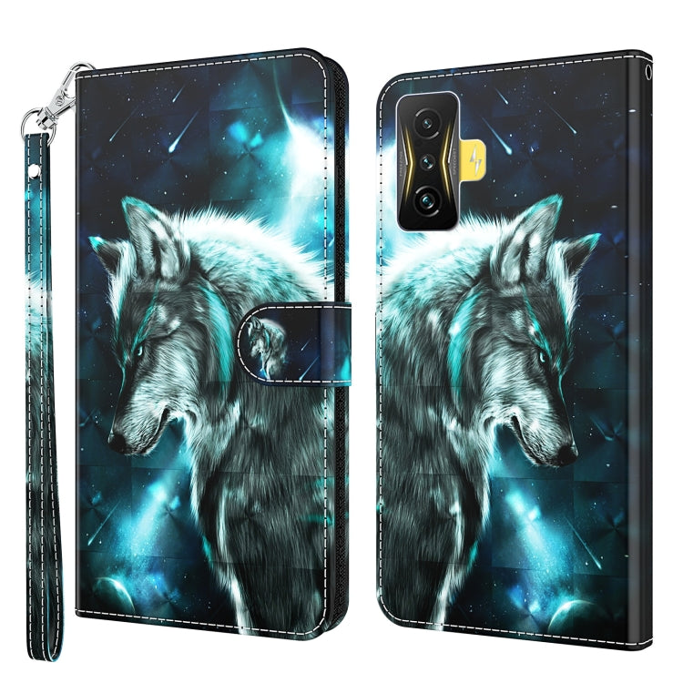 3D Painting Pattern TPU + PU Phone Case, For Xiaomi Poco F4, For Xiaomi Poco F4 GT, For Xiaomi Poco M5, For Xiaomi Poco M5S/Redmi Note 10/Note 10S