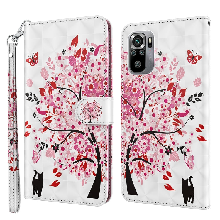 3D Painting Pattern TPU + PU Phone Case, For Xiaomi Poco F4, For Xiaomi Poco F4 GT, For Xiaomi Poco M5, For Xiaomi Poco M5S/Redmi Note 10/Note 10S