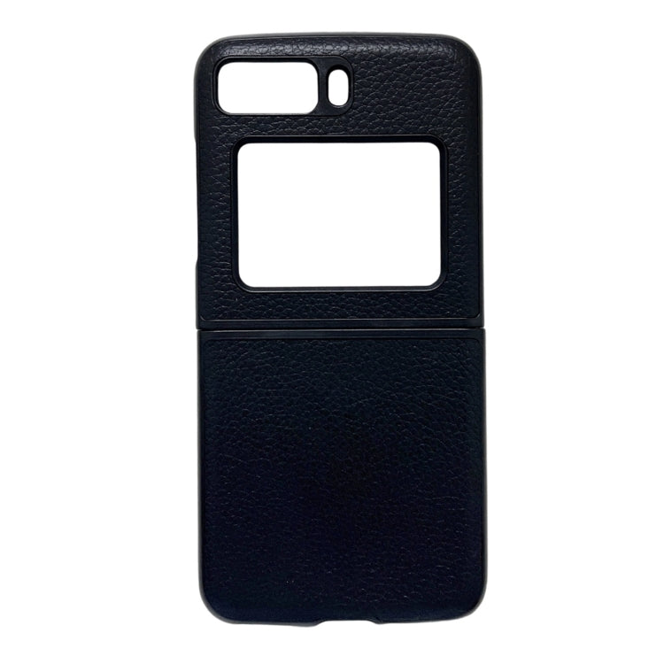 Genuine Leather Lychee Texture Phone Case, For Motorola Moto Razr 2022
