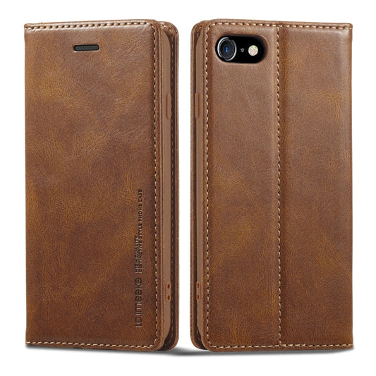 LC.IMEEKE RFID Anti-theft Leather Phone Case, For iPhone SE 2022 / SE 2020 / 8 / 7, For iPhone XS Max, For iPhone XS / X, For iPhone XR, For iPhone 8 Plus / 7 Plus, For Samsung Galaxy S21 5G, For Samsung Galaxy S21+ 5G