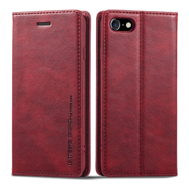 LC.IMEEKE RFID Anti-theft Leather Phone Case, For iPhone SE 2022 / SE 2020 / 8 / 7, For iPhone XS Max, For iPhone XS / X, For iPhone XR, For iPhone 8 Plus / 7 Plus, For Samsung Galaxy S21 5G, For Samsung Galaxy S21+ 5G