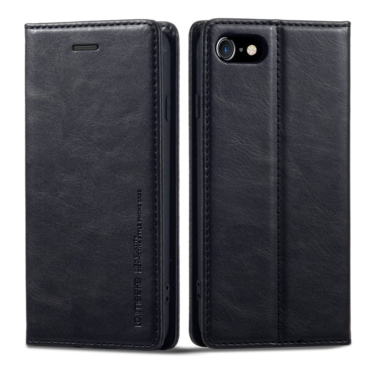 LC.IMEEKE RFID Anti-theft Leather Phone Case, For iPhone SE 2022 / SE 2020 / 8 / 7, For iPhone XS Max, For iPhone XS / X, For iPhone XR, For iPhone 8 Plus / 7 Plus, For Samsung Galaxy S21 5G, For Samsung Galaxy S21+ 5G
