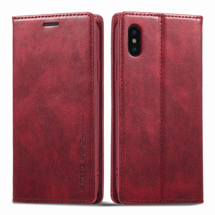 LC.IMEEKE RFID Anti-theft Leather Phone Case, For iPhone SE 2022 / SE 2020 / 8 / 7, For iPhone XS Max, For iPhone XS / X, For iPhone XR, For iPhone 8 Plus / 7 Plus, For Samsung Galaxy S21 5G, For Samsung Galaxy S21+ 5G