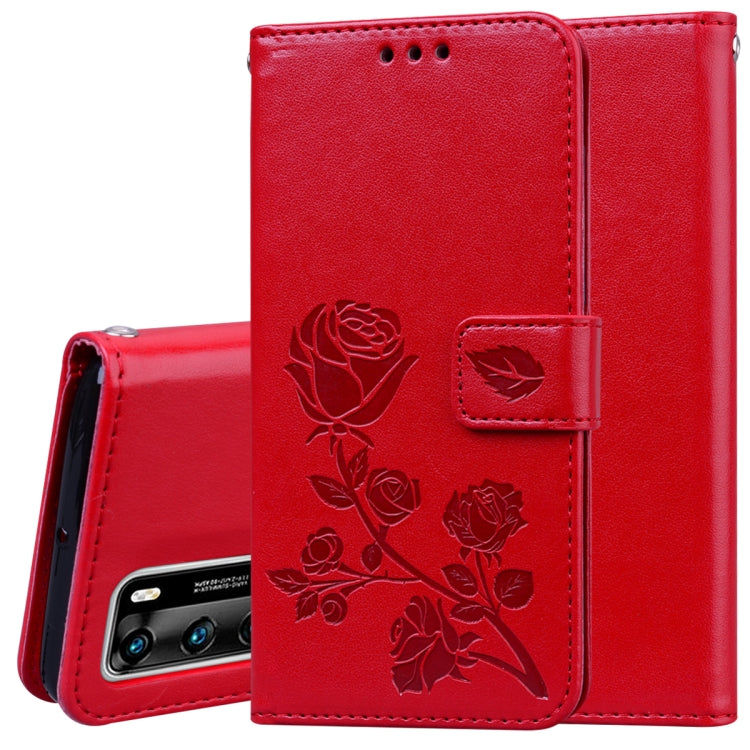 Rose Embossed Horizontal Flip PU Leather Case with Holder & Card Slots & Wallet, For Xiaomi Redmi Note 9 Pro, For Huawei P40, For Huawei P40 Lite, For Galaxy M31, For Galaxy A01