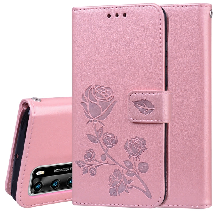 Rose Embossed Horizontal Flip PU Leather Case with Holder & Card Slots & Wallet, For Xiaomi Redmi Note 9 Pro, For Huawei P40, For Huawei P40 Lite, For Galaxy M31, For Galaxy A01