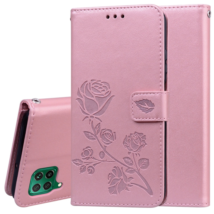 Rose Embossed Horizontal Flip PU Leather Case with Holder & Card Slots & Wallet, For Xiaomi Redmi Note 9 Pro, For Huawei P40, For Huawei P40 Lite, For Galaxy M31, For Galaxy A01