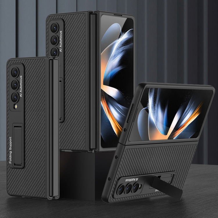 GKK Ultra-thin Plain Leather Full Phone Case with Stand, For Samsung Galaxy Z Fold4