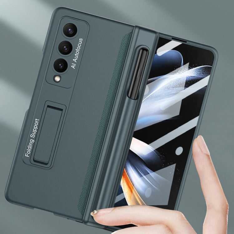 GKK Magnetic Hinge Flip Phone Case with Pen Holder & Holder, For Samsung Galaxy Z Fold4
