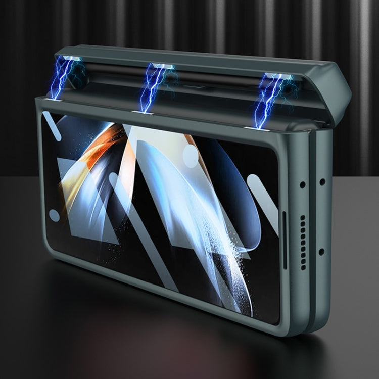 GKK Integrated Magnetic Flip Plain Leather Phone Case with Pen Box, For Samsung Galaxy Z Fold4