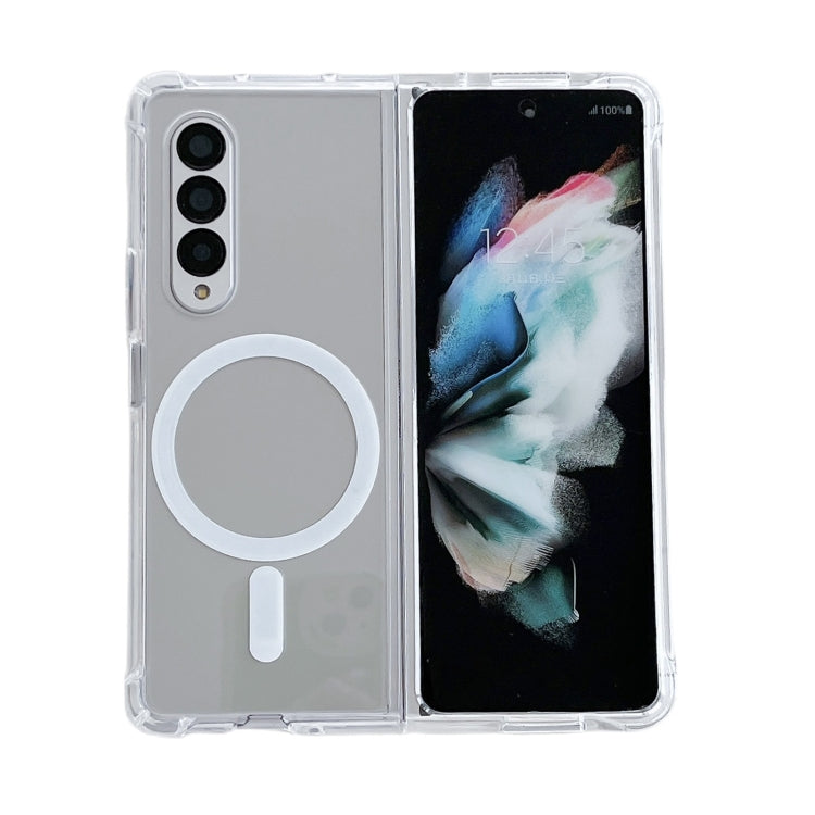 Magsafe Magnetic Transparent Shockproof Phone Case, For Samsung Galaxy Z Flip3 5G, For Samsung Galaxy Z Flip4, For Samsung Galaxy Z Fold3 5G, For Samsung Galaxy Z Fold4