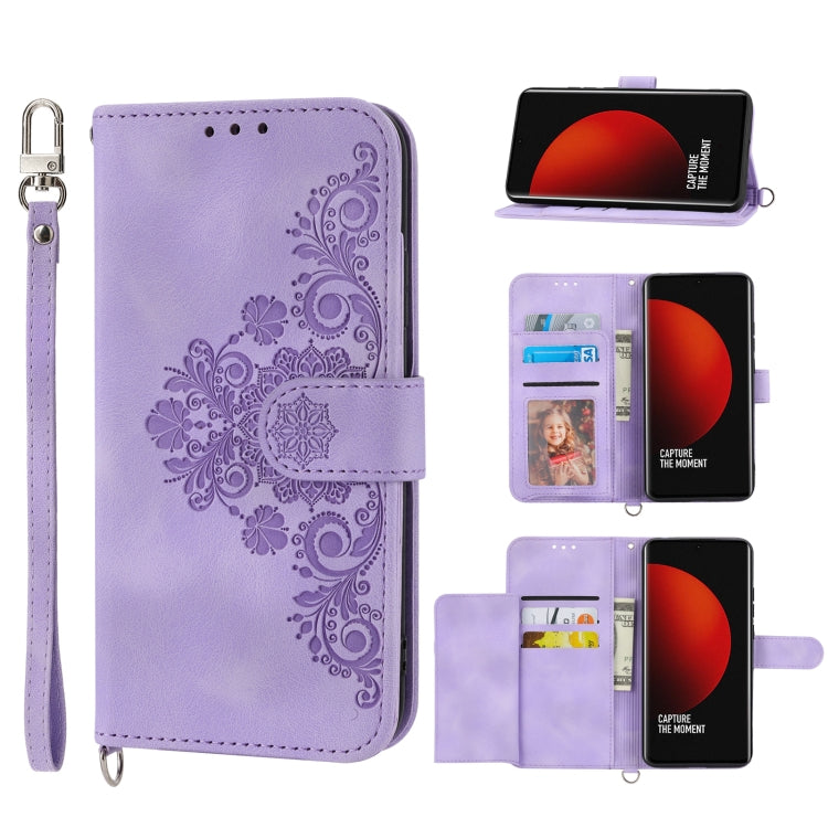 Skin-feel Flowers Embossed Wallet Leather Phone Case, For Xiaomi 12 Ultra, For Xiaomi 12 / 12X, For Xiaomi 12T / 12T Pro / Redmi K50 Ultra, For Xiaomi 12 Pro, For Xiaomi 12 Lite, For Xiaomi Poco M4 Pro 4G, For Xiaomi Poco X4 Pro 5G                     ...