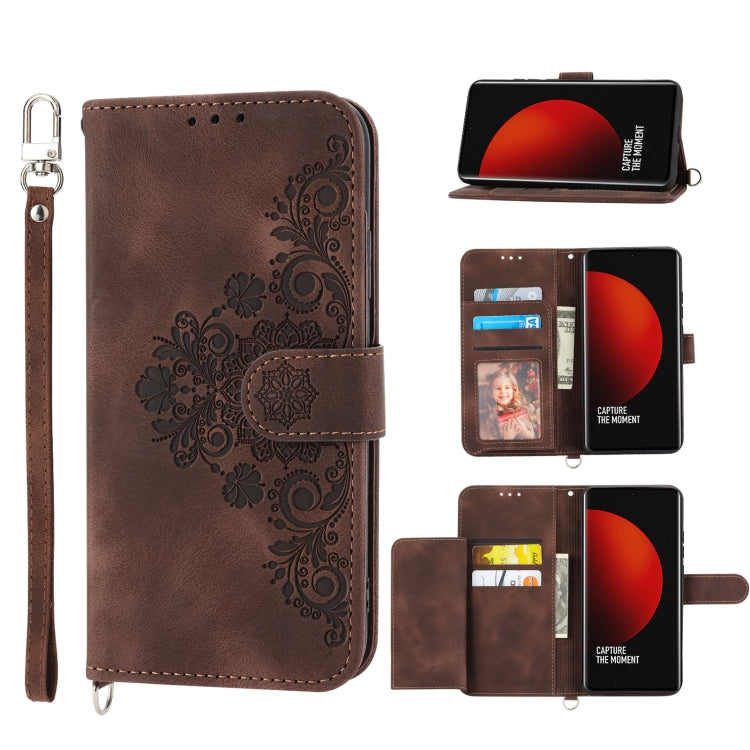 Skin-feel Flowers Embossed Wallet Leather Phone Case, For Xiaomi 12 Ultra, For Xiaomi 12 / 12X, For Xiaomi 12T / 12T Pro / Redmi K50 Ultra, For Xiaomi 12 Pro, For Xiaomi 12 Lite, For Xiaomi Poco M4 Pro 4G, For Xiaomi Poco X4 Pro 5G                     ...