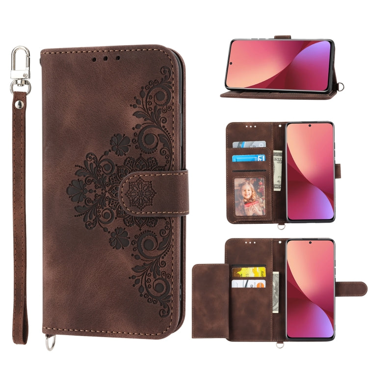 Skin-feel Flowers Embossed Wallet Leather Phone Case, For Xiaomi 12 Ultra, For Xiaomi 12 / 12X, For Xiaomi 12T / 12T Pro / Redmi K50 Ultra, For Xiaomi 12 Pro, For Xiaomi 12 Lite, For Xiaomi Poco M4 Pro 4G, For Xiaomi Poco X4 Pro 5G                     ...