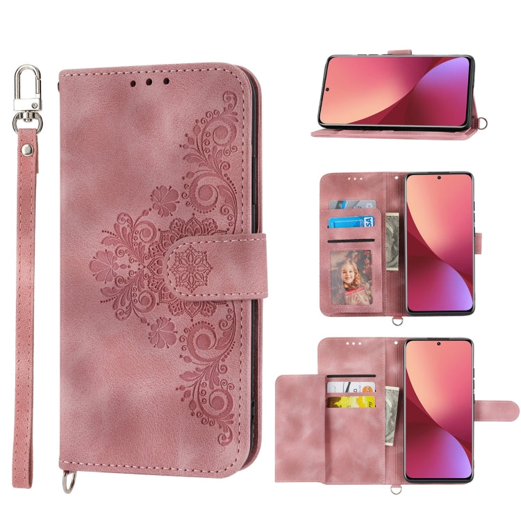 Skin-feel Flowers Embossed Wallet Leather Phone Case, For Xiaomi 12 Ultra, For Xiaomi 12 / 12X, For Xiaomi 12T / 12T Pro / Redmi K50 Ultra, For Xiaomi 12 Pro, For Xiaomi 12 Lite, For Xiaomi Poco M4 Pro 4G, For Xiaomi Poco X4 Pro 5G                     ...