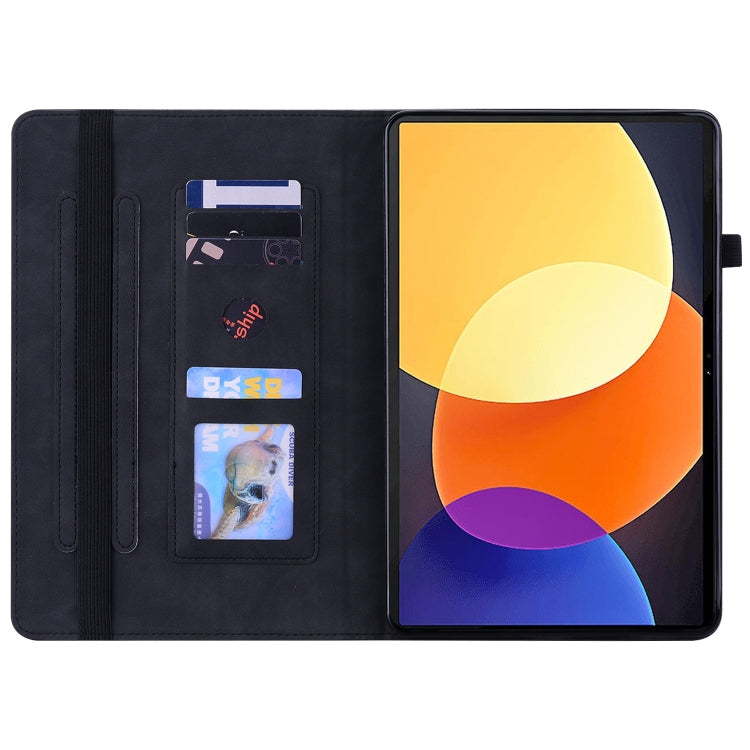 Skin Feel Solid Color Zipper Leather Tablet Case, For Xiaomi Pad 5 Pro 12.4, For Xiaomi Redmi Pad 10.61