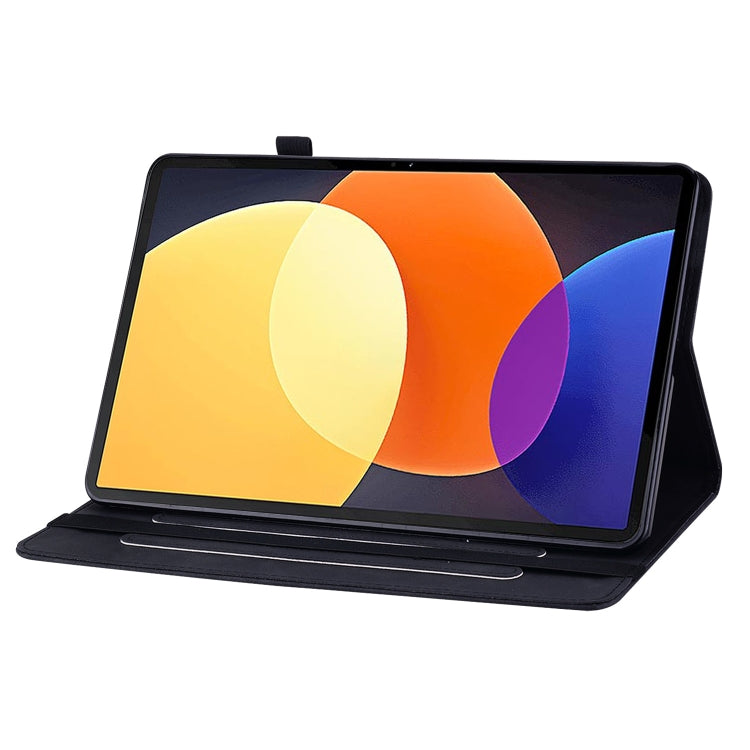 Skin Feel Solid Color Zipper Leather Tablet Case, For Xiaomi Pad 5 Pro 12.4, For Xiaomi Redmi Pad 10.61