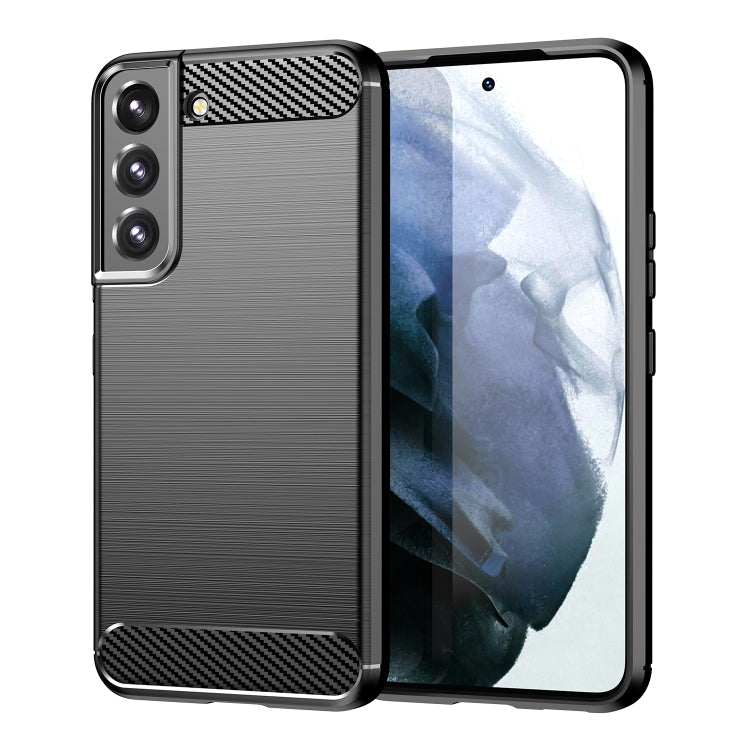 Brushed Texture Carbon Fiber TPU Phone Case, For Samsung Galaxy S23 5G, For Samsung Galaxy S23+ 5G, For Samsung Galaxy S23 Ultra 5G